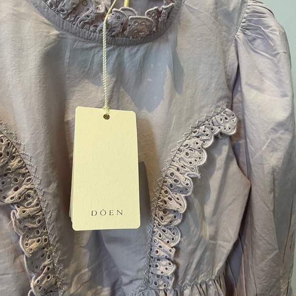 NWT DOEN Keisa Dress in Lilac. Child’s size 7-8. - Picture 7 of 8